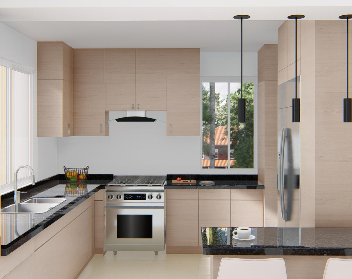 Diseño para apartamento para esta nueva familia comenzar una nueva vida en un nuevo hogar. Se diseñaron todos los ambientes de la casa, cocina, baños, habitaciones, sala, comedor, balcón.